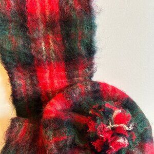 Glen Tarff Vintage Mohair Wool Blend Scarf and Hat Set, Made in Scotland